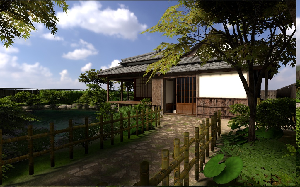 庭園風ワールドsimple japan garden