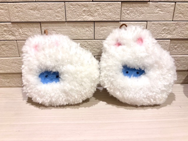 雪プチ　ふわもこキーホルダー