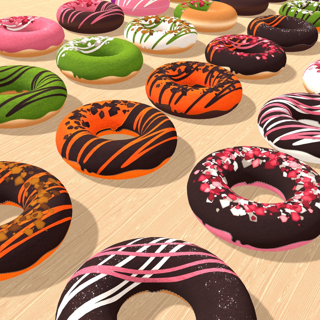 【3Dモデル】ドーナツクッション Donut Cushion