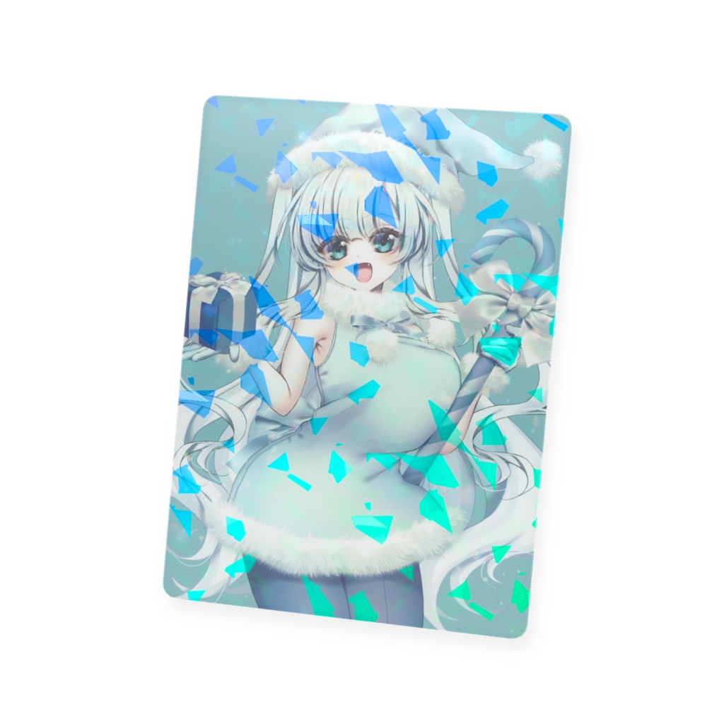 2025サンタ麗衣ちゃんクリスタルプラスチックカード