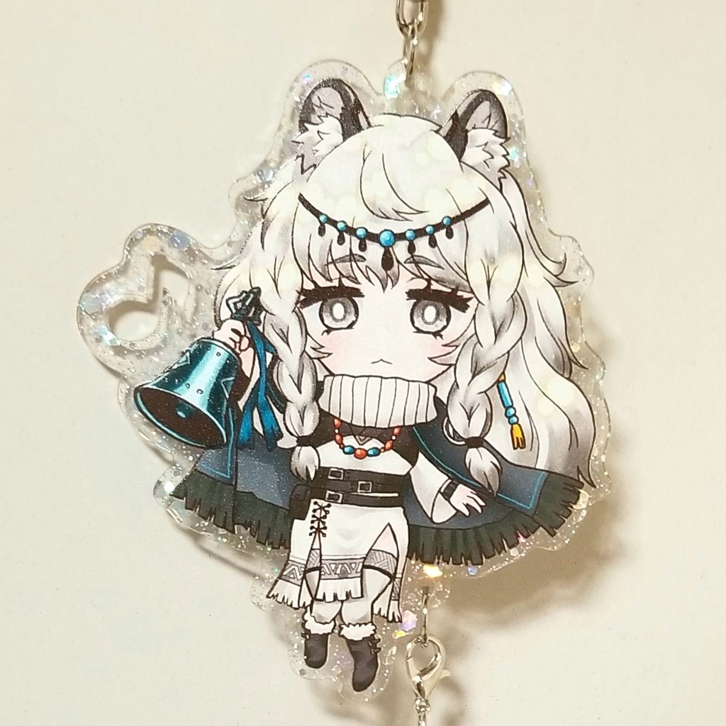 アークナイツ しっぽチャーム付き うるつやラメアクキー