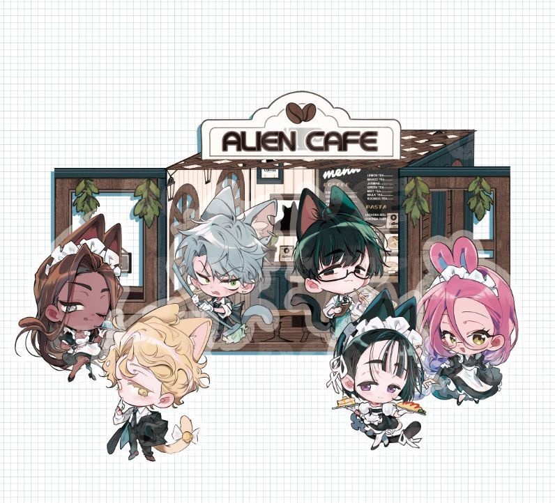 ALIEN STAGE カフェセットver. アクリルブロック