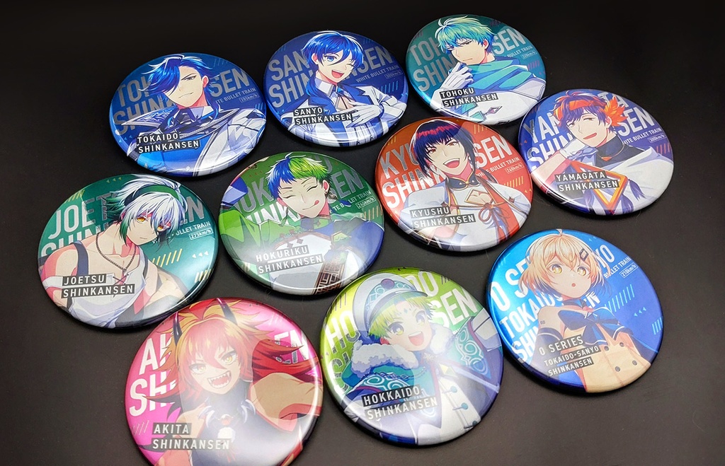 【白い弾丸列車】立ち絵缶バッチ<Vol.1>