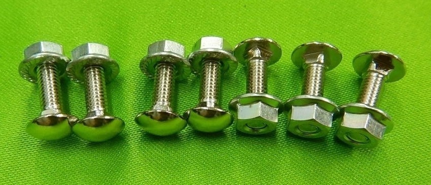 コンパネ用化粧ビス／15mm７本セット／フランジナット付