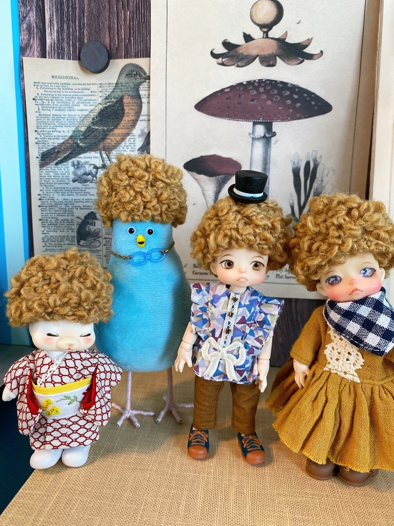 ドール用 高級モジャアフロ