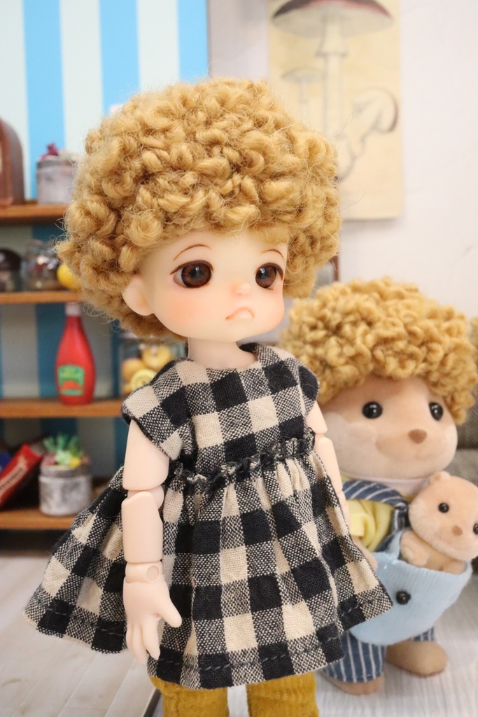 ドール用 高級モジャアフロ