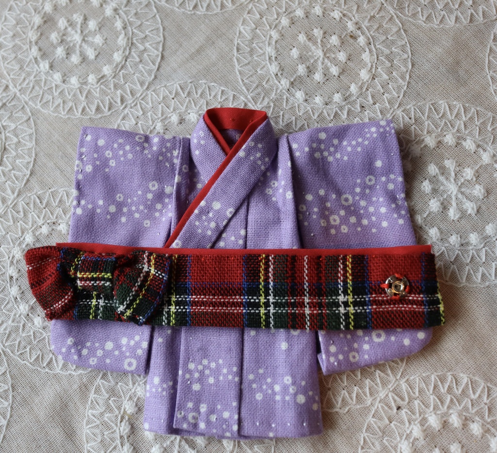 オビツ11 サイズ 浴衣 パープル ねんどろいどどーる
