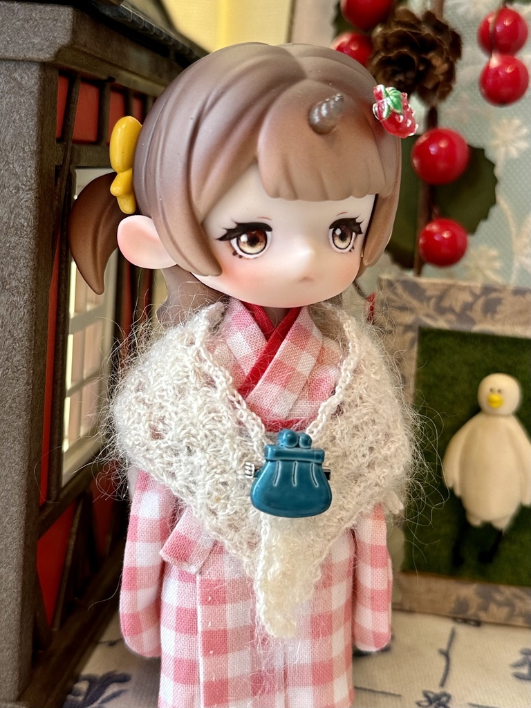 ドール用 ブローチ おさいふ