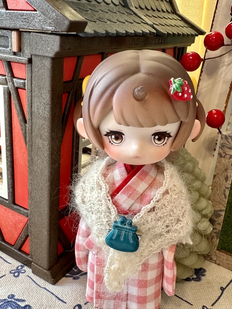 ドール用 ブローチ おさいふ