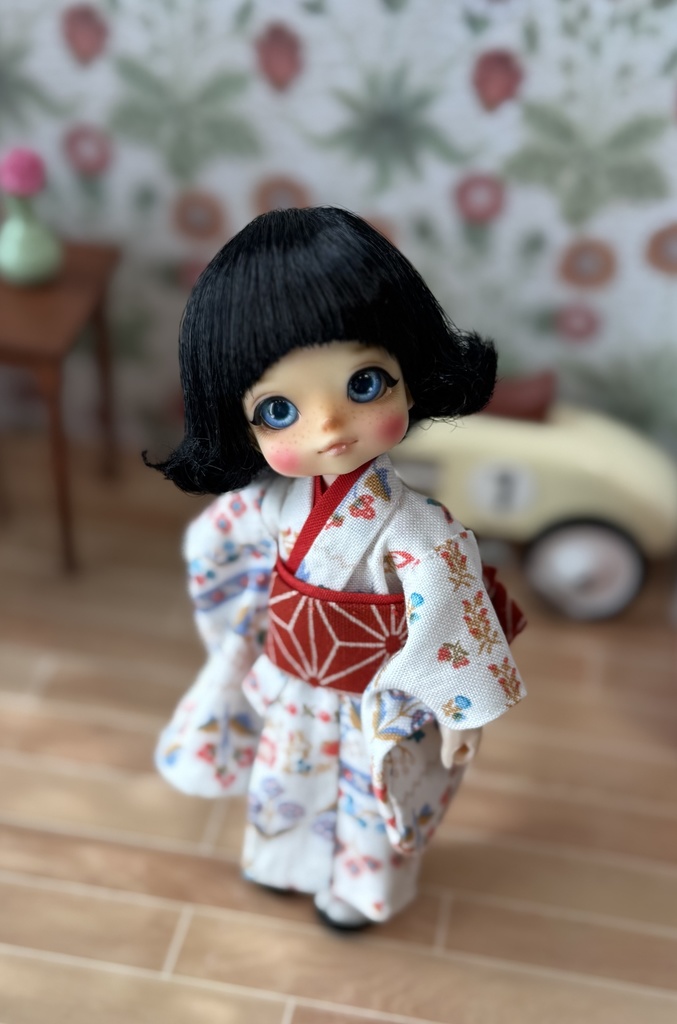 オビツ11 サイズ ねんどろいどどーる お着物 白