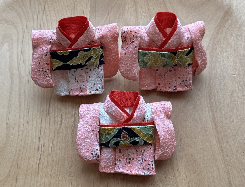 cocoriang kumukukuサイズ 正絹お着物ピンク