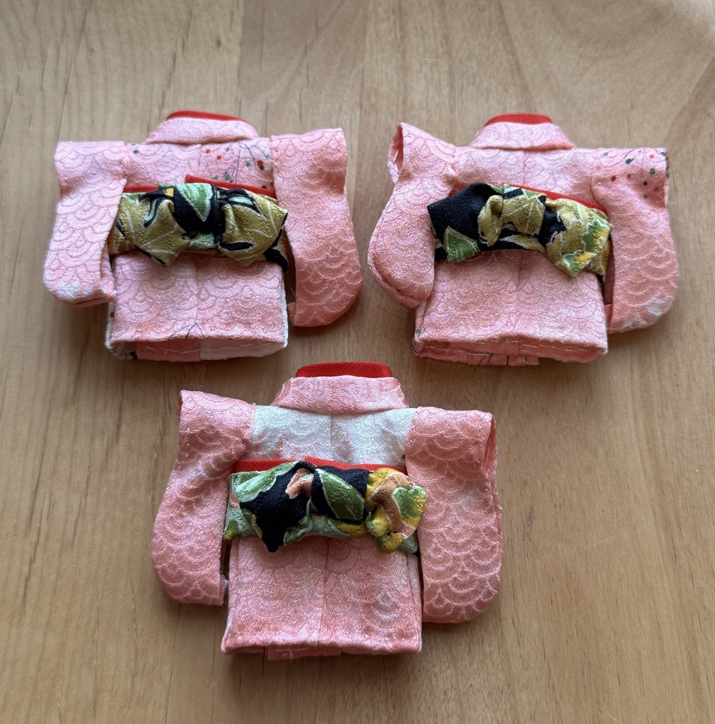 cocoriang kumukukuサイズ 正絹お着物ピンク