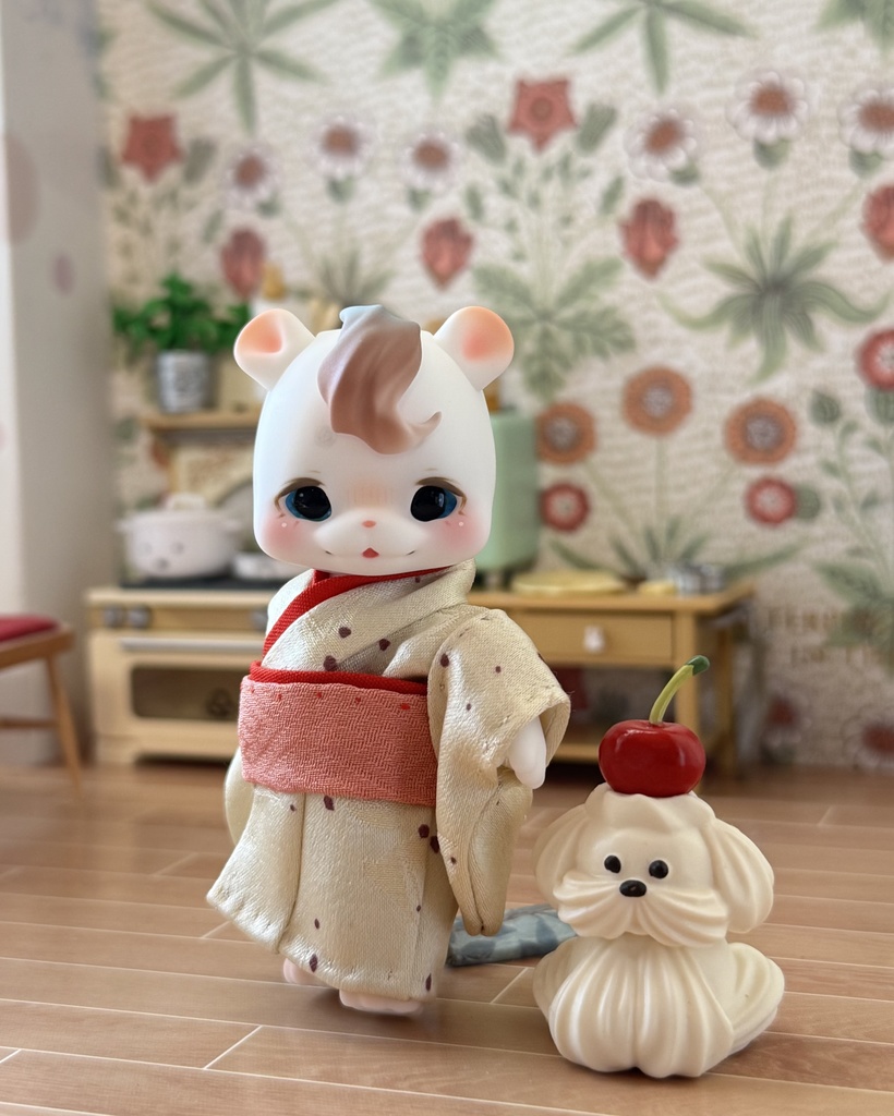 cocoriang kumukuku 正絹お着物 白