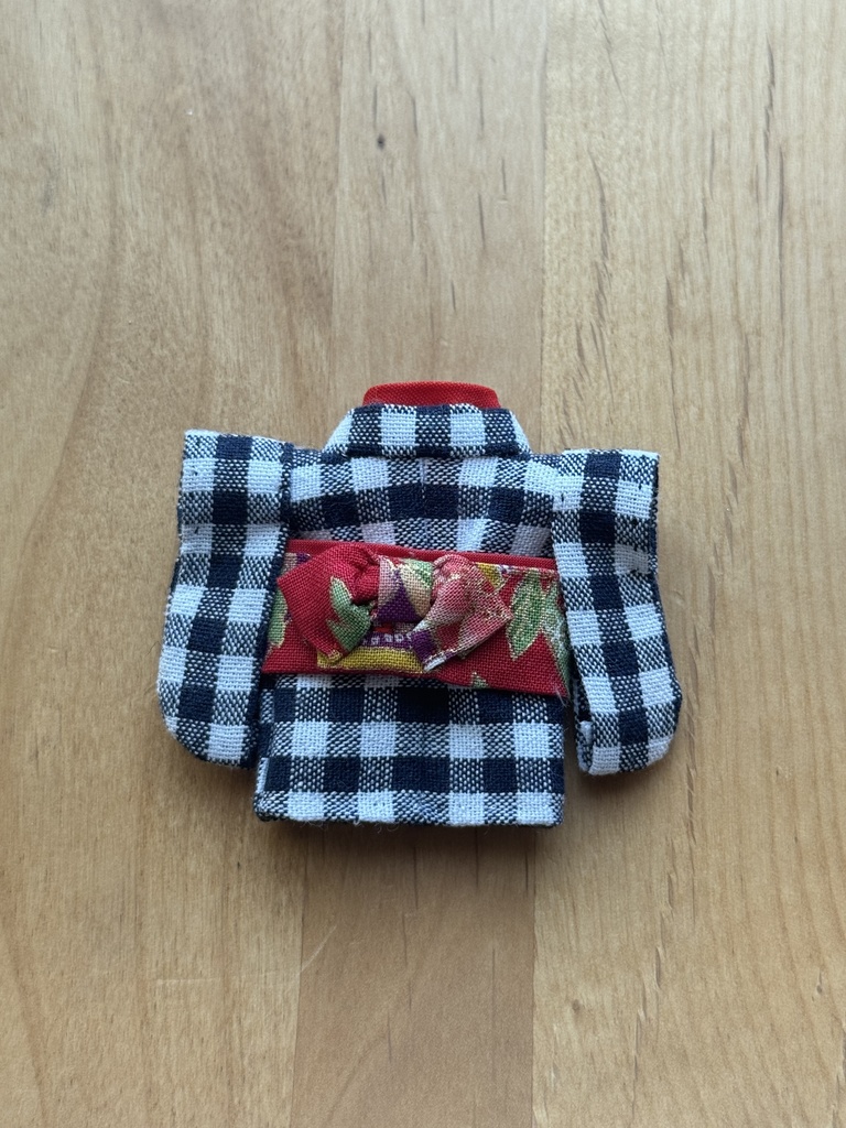 cocoriang kumukuku お着物 ブロックチェック