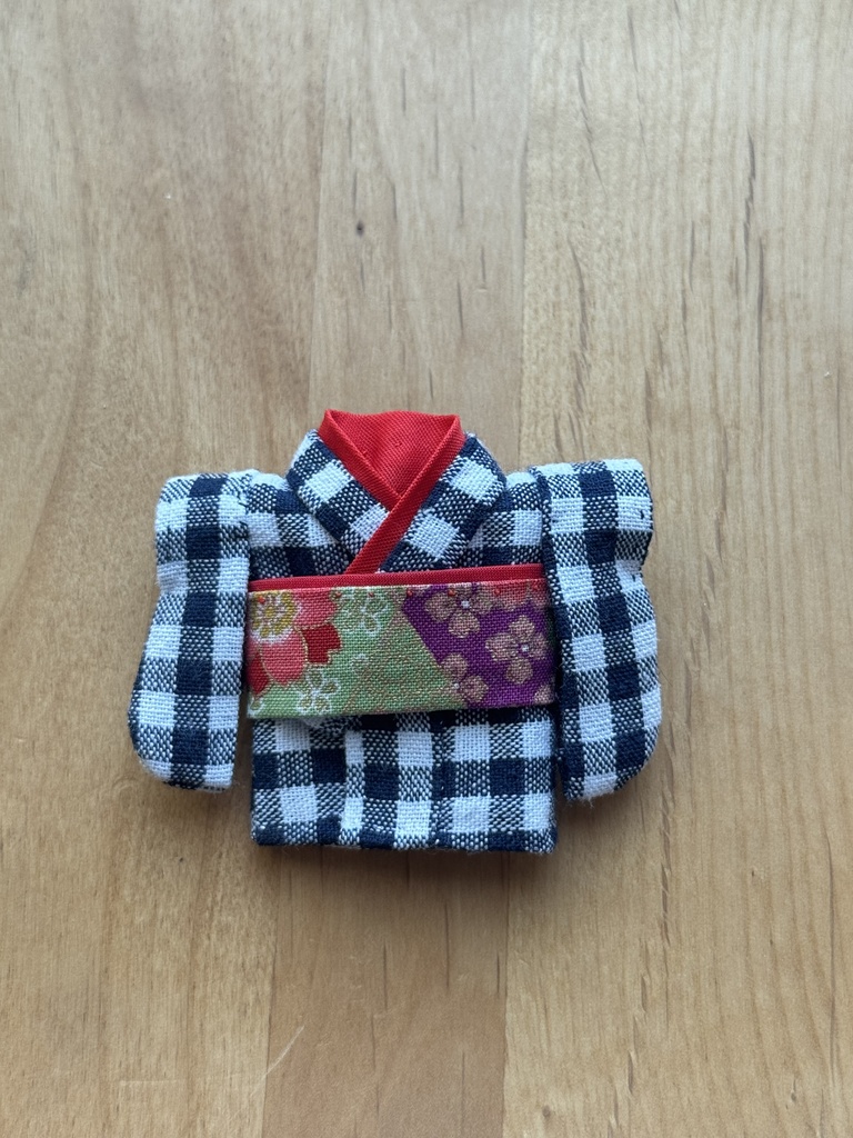 cocoriang kumukuku お着物 ブロックチェック