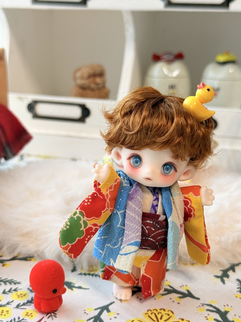 kumukuku cocoriang 正絹古布のお着物と羽織 黄