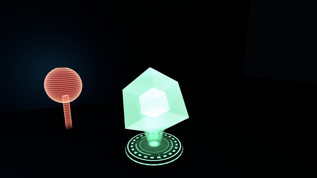 【VRChat】ホログラムシェーダー 投影 トウエイ Toei Hologram(ワールド向け)