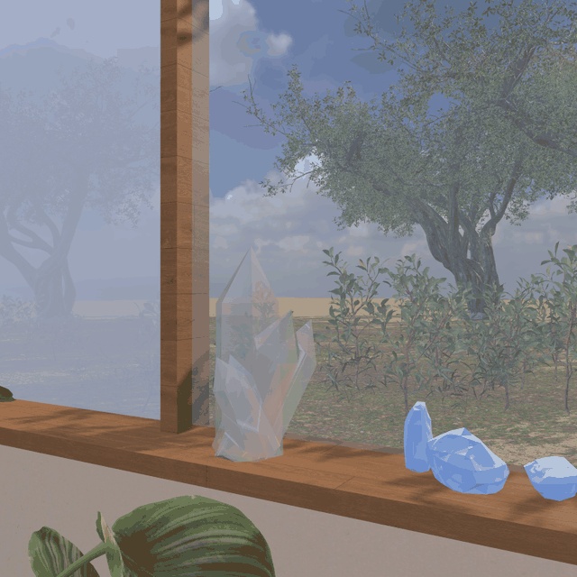【VRChatワールド用】すりガラス・色ガラス・氷のシェーダー「氷華」【PC/Quest対応】