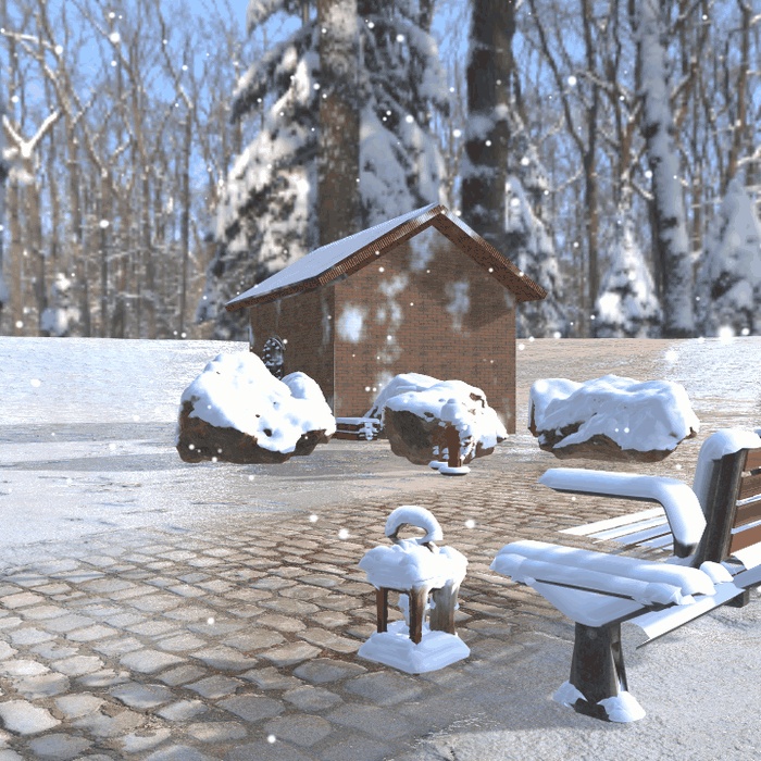 【VRChatワールド用】今あるモデルに雪を積もらせる「雪化粧」【PC/Quest対応】