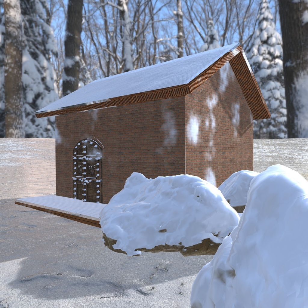 【VRChatワールド用】今あるモデルに雪を積もらせる「雪化粧」【PC/Quest対応】