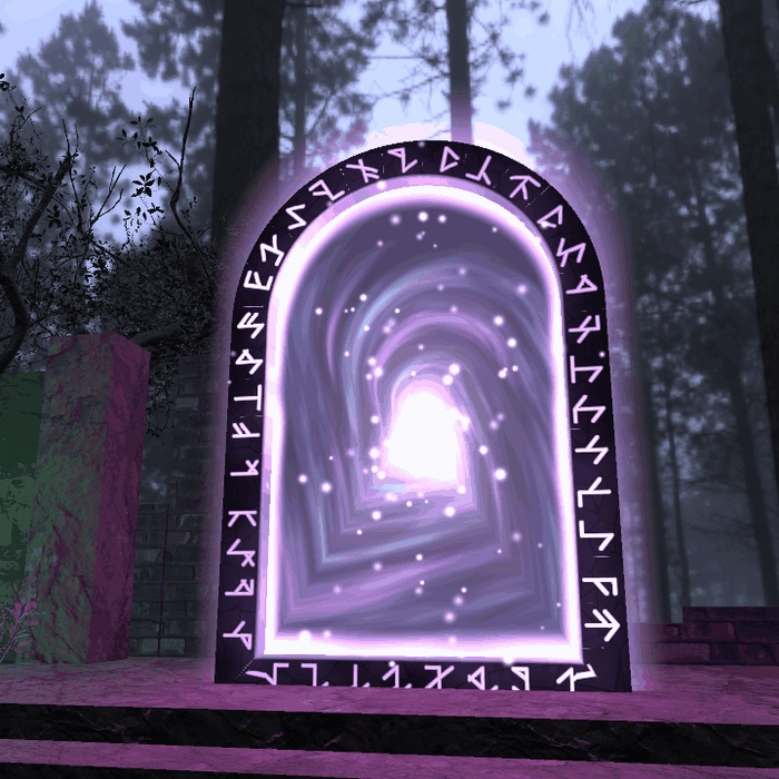 【VRChatワールド用】渦を巻くポータルゲート「門」【PC/Quest対応】