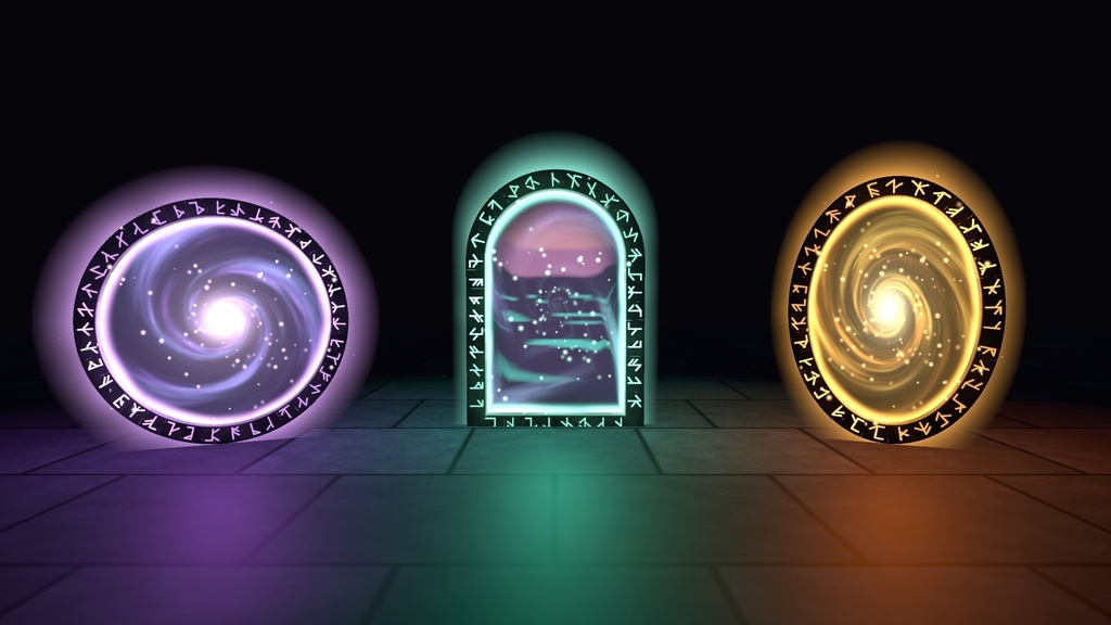 【VRChat】ポータルゲートシェーダー 門 モン Mon Portal Gate(ワールド向け)