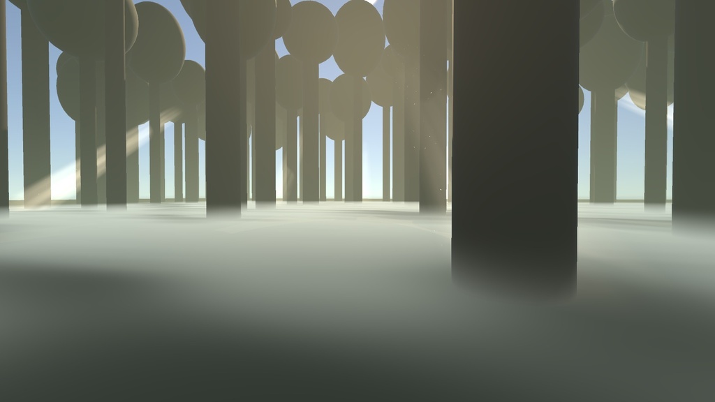 【VRChat】霧と光の筋シェーダー 霞 カスミ Kasumi Fog & Light Shafts(ワールド向け)