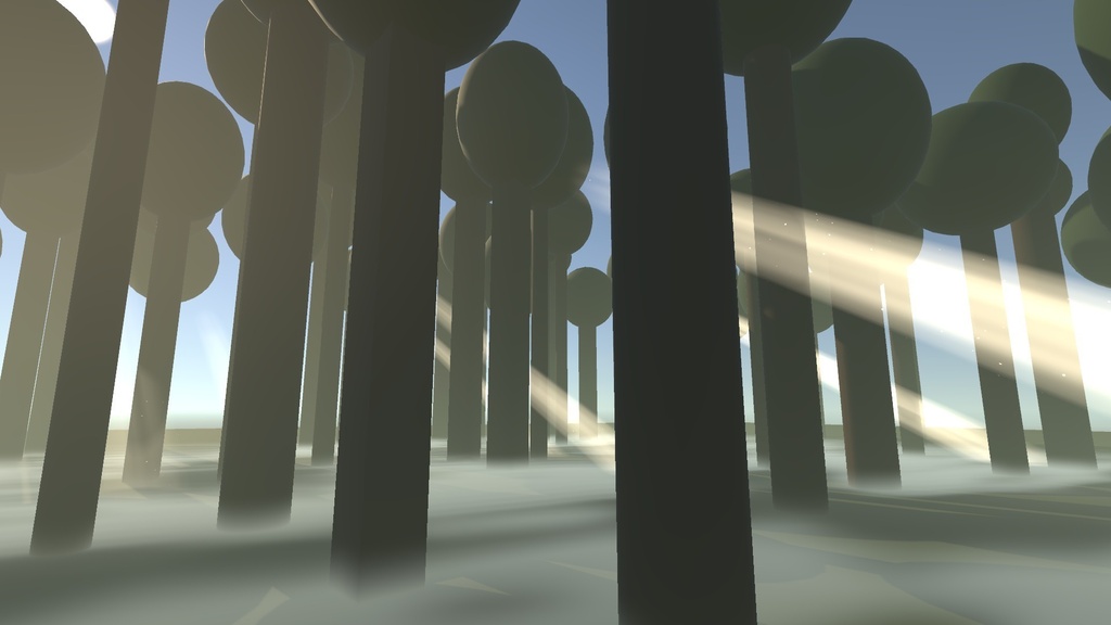 【VRChat】霧と光の筋シェーダー 霞 カスミ Kasumi Fog & Light Shafts(ワールド向け)