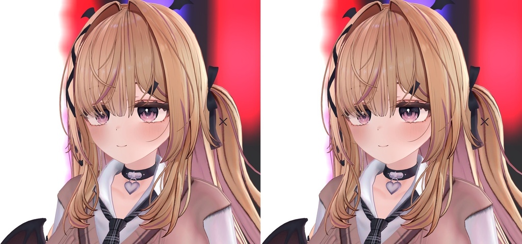 【VRChat・汎用】頭の中やすき間をのぞかせない見せない3点セット「帳」(アバター用・PC)