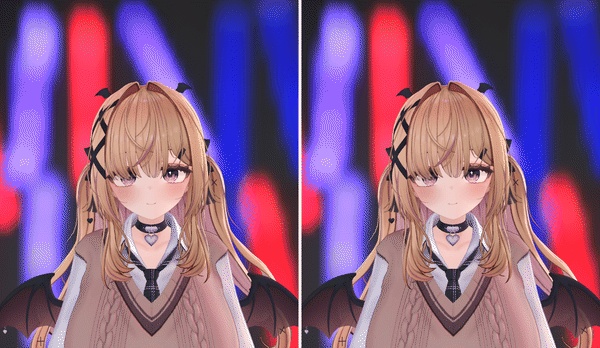 【VRChat】頭の中やすき間をのぞかせない見せない3点セット「帳」(アバター用・PC)