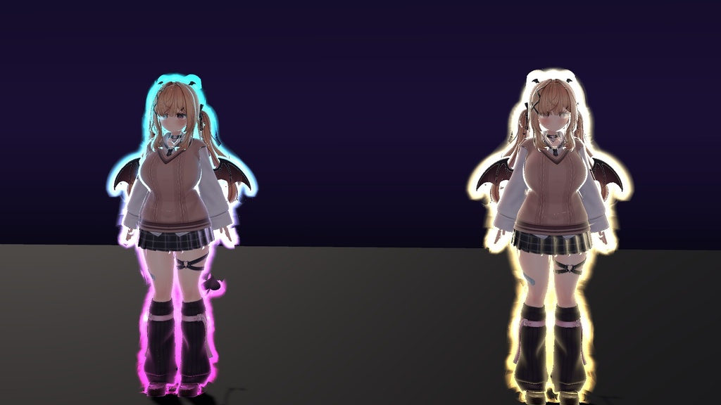 【VRChat】光るアウトライン 縁光 フチビカリ Fuchibikari Glow Outline(アバター向け)