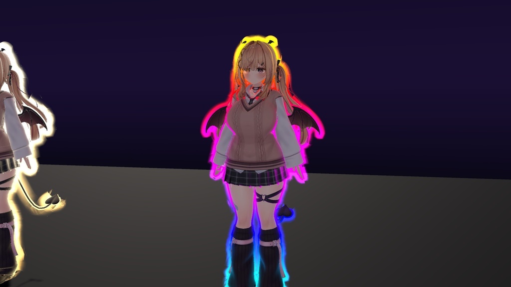 【VRChat】光るアウトライン 縁光 フチビカリ Fuchibikari Glow Outline(アバター向け)