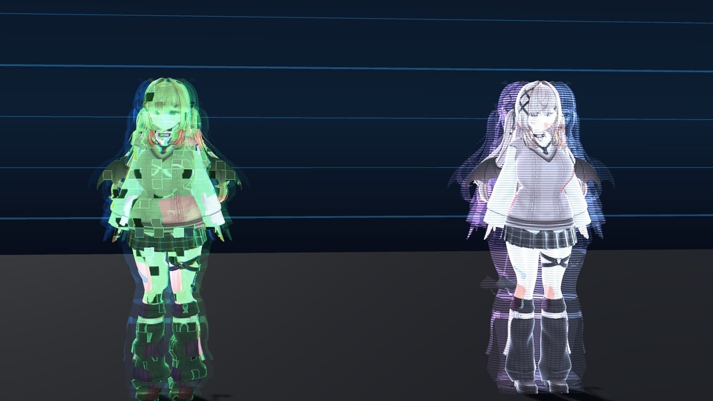 【VRChat】グリッチのシェーダー 乱像 ランゾウ Ranzou Glitch(アバター向け)