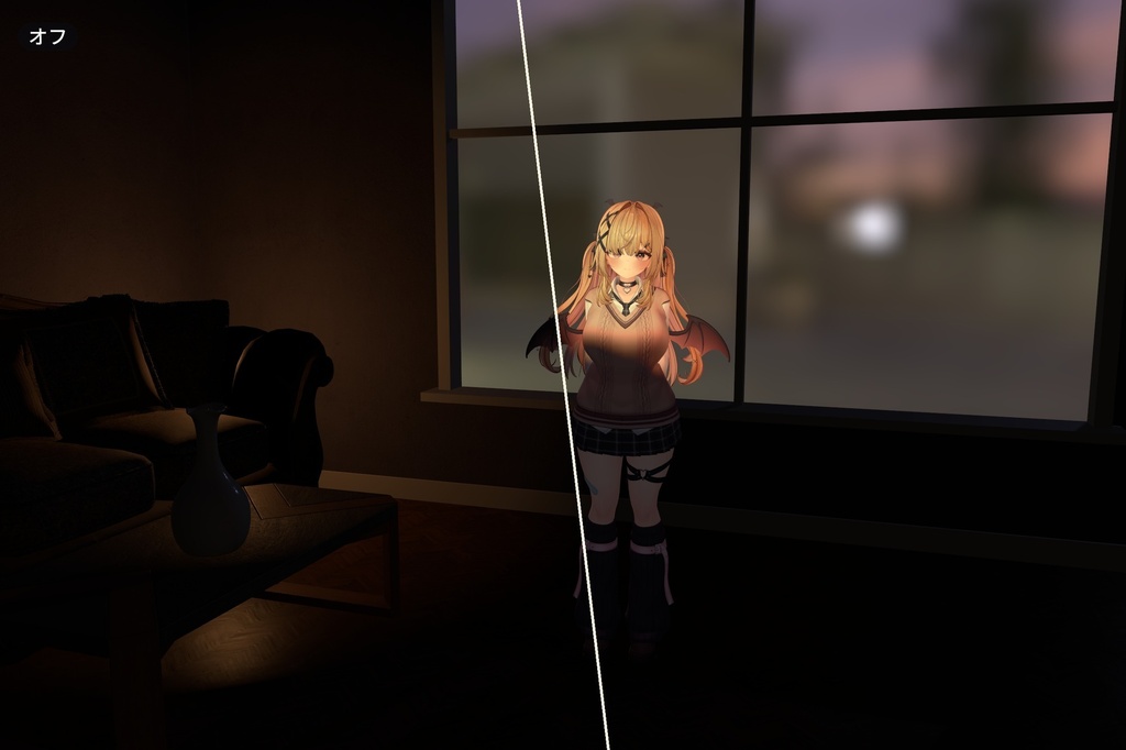 【VRChat・汎用】暗いワールドでも顔を照らす撮影ライト「手灯」(アバター用・PC)