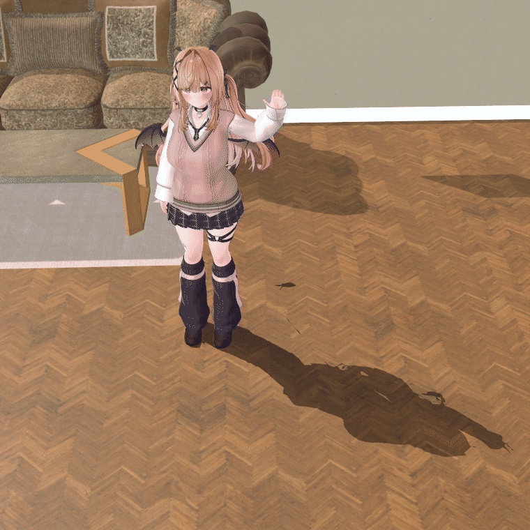 【VRChat・汎用】影の出ないワールドでも足元に影が落ちるシェーダー「足影」(アバター用・PC)