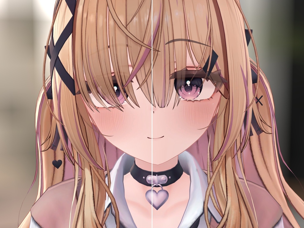 【VRChat】前髪越しに目が見えるシェーダー「透髪」(アバター用・PC)
