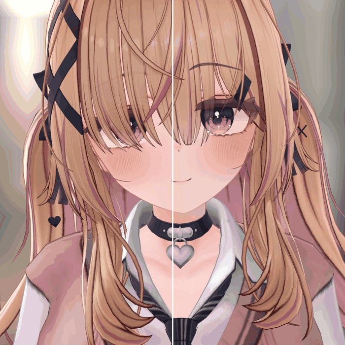 【VRChat】前髪越しに目が見えるシェーダー「透髪」(アバター用・PC)
