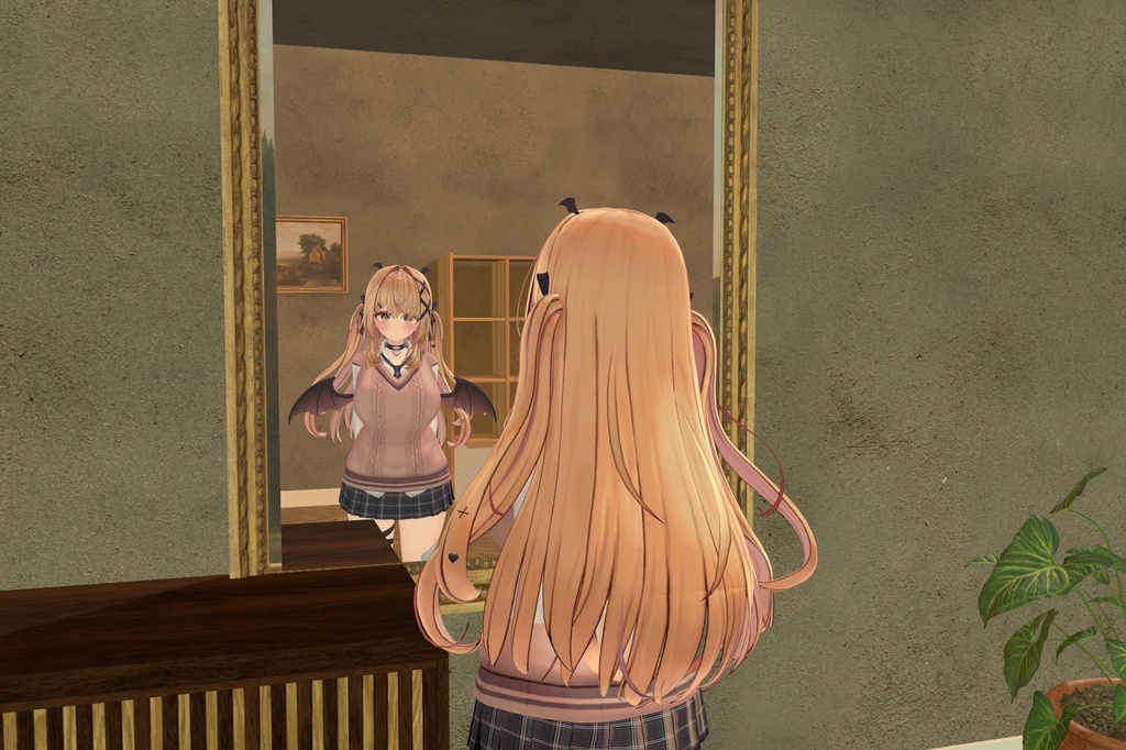 【VRChat・汎用】ミラーと写真で見え方を変える「鏡像」(アバター用・PC)