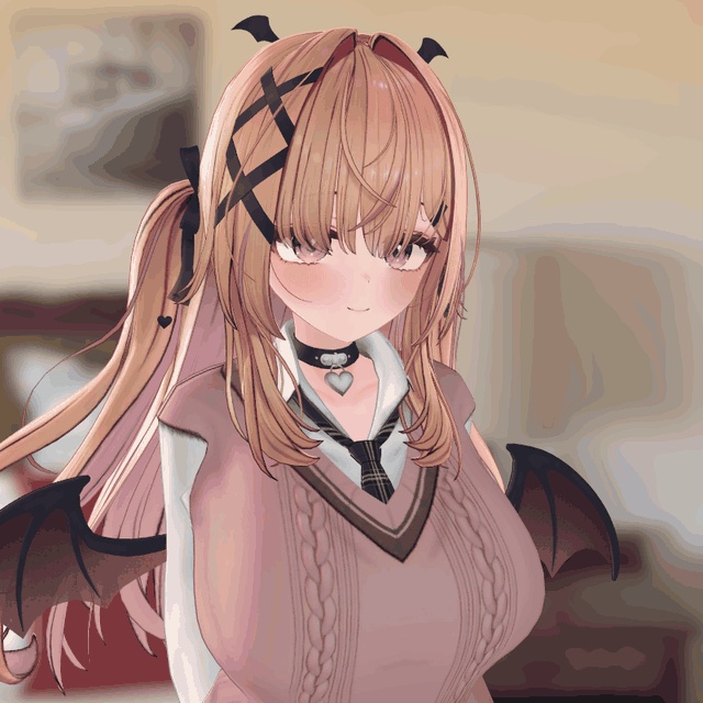 【VRChat・汎用】寄ると前髪・袖がふわっと透ける「透綾」(アバター用・PC)
