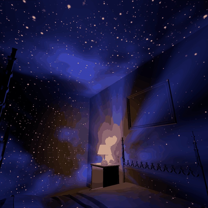 【VRChatワールド用】寝室の天井に星空を映す常夜灯「夜灯」【PC/Quest対応】