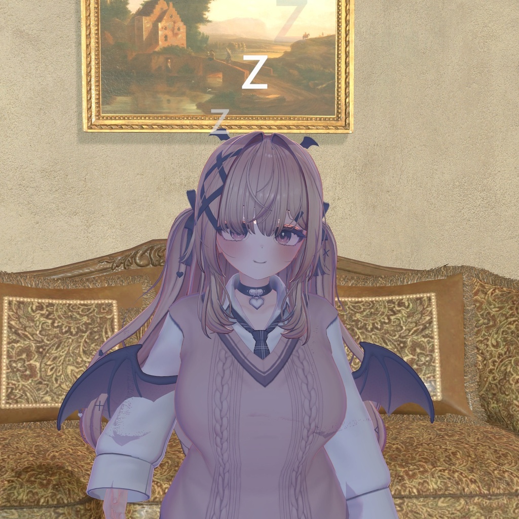 【VRChat・汎用】離席するとアバターが石像になるギミック「離席」(アバター用・PC)