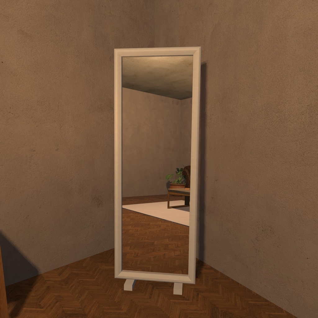 【VRChatワールド用】近づくとふわっと現れるミラー「澄鏡」【PC/Quest対応】