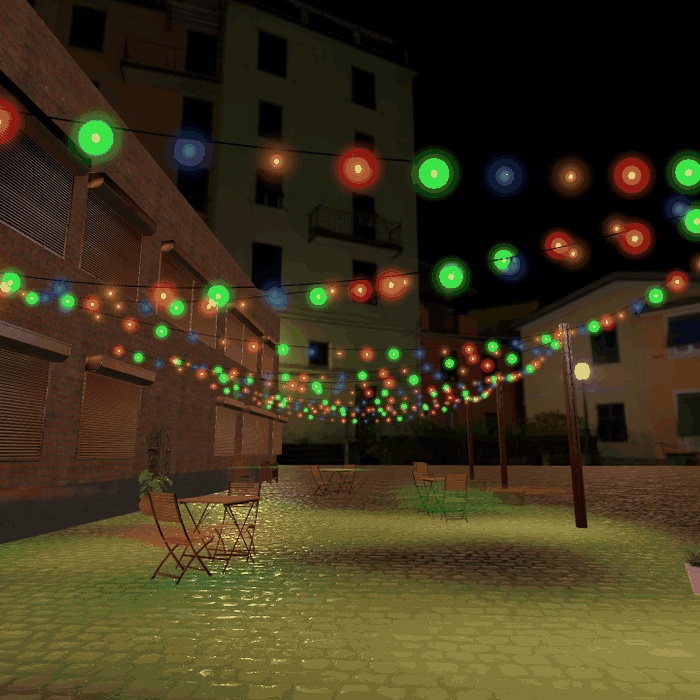 【VRChatワールド用】電飾・提灯・イルミネーション「灯綴」【PC/Quest対応】