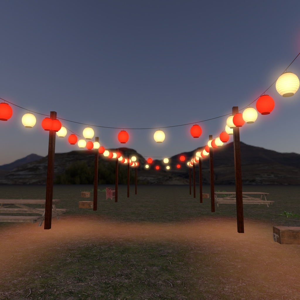 【VRChatワールド用】電飾・提灯・イルミネーション「灯綴」【PC/Quest対応】