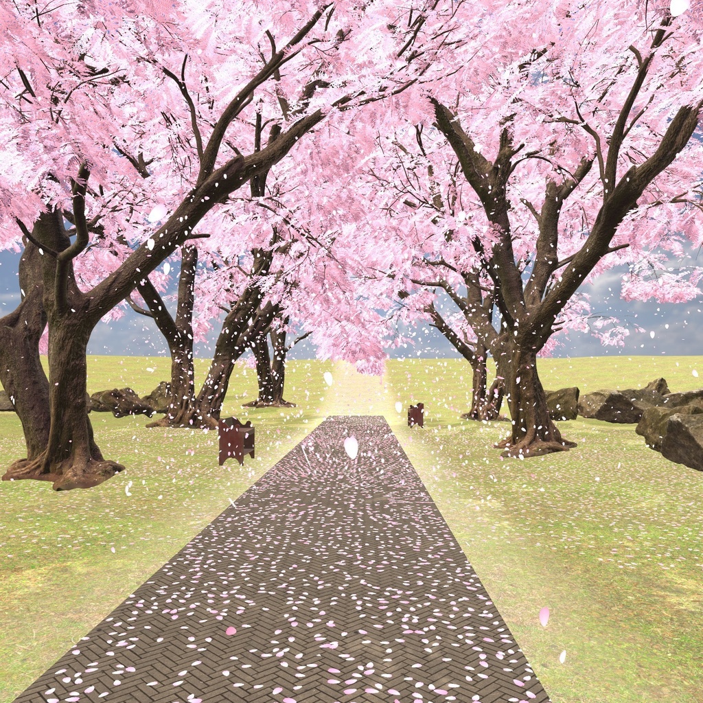 【VRChatワールド用】舞い散る桜・紅葉・雪「花吹雪」【PC/Quest対応】