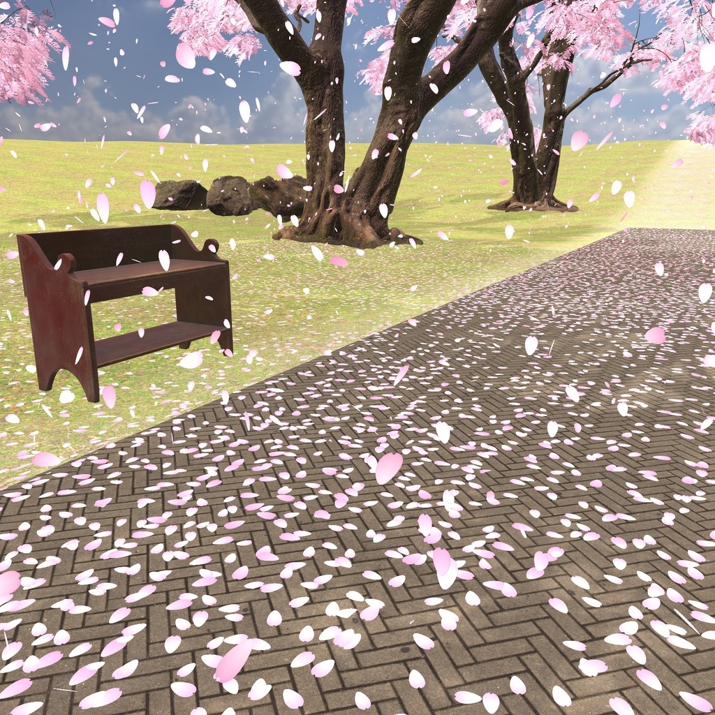 【VRChatワールド用】舞い散る桜・紅葉・雪「花吹雪」【PC/Quest対応】