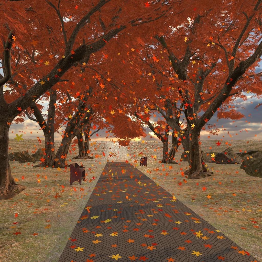 【VRChatワールド用】舞い散る桜・紅葉・雪「花吹雪」【PC/Quest対応】