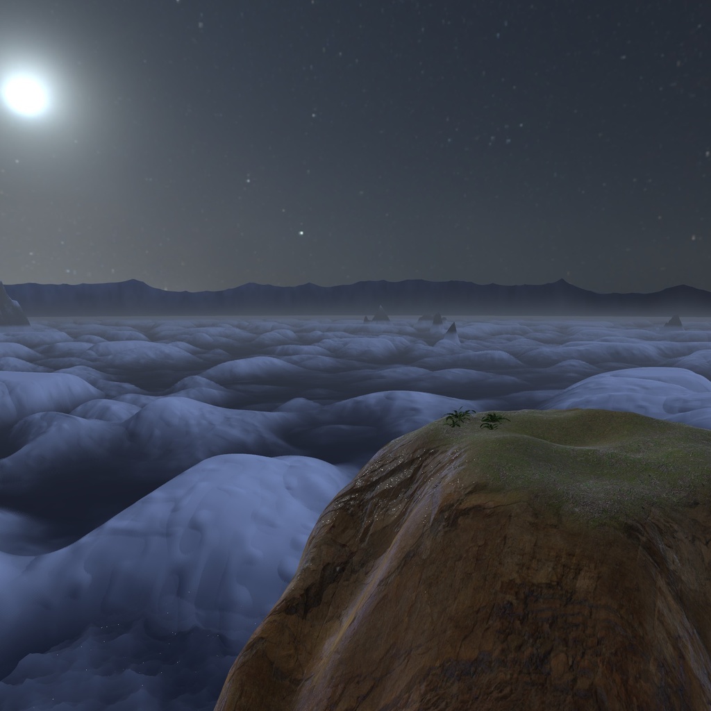 【VRChatワールド用】足元に広がる雲の海「雲海」【PC/Quest対応】