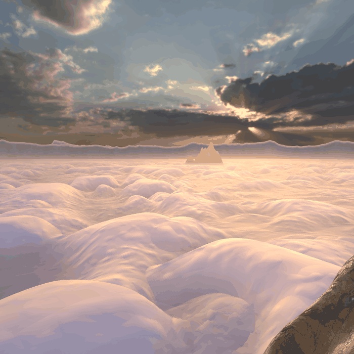 【VRChatワールド用】足元に広がる雲の海「雲海」【PC/Quest対応】