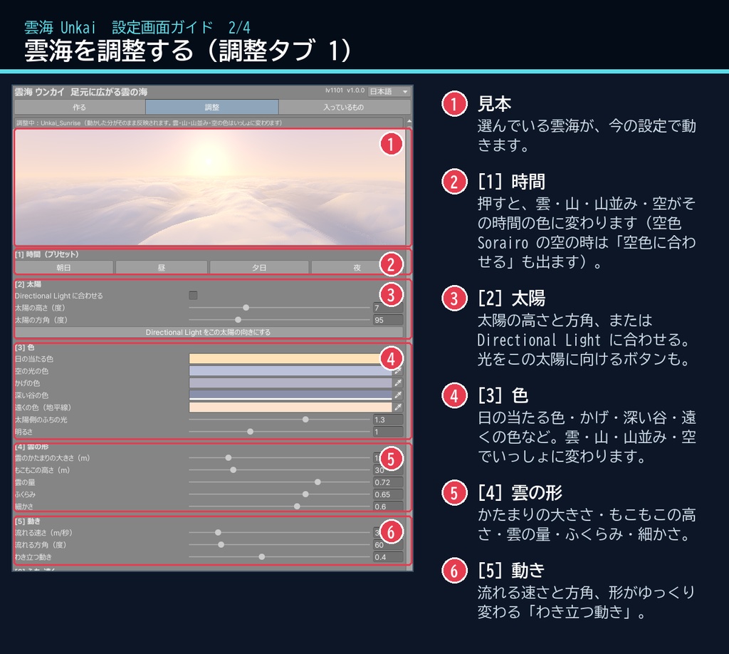 【VRChatワールド用】足元に広がる雲の海「雲海」【PC/Quest対応】